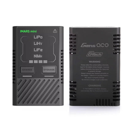 Gens Ace iMars Mini G-Tech 60W 2S 4S RC Lipo Battery Charger LiHV, LiFe, 2-12S NiMH Battery  Eco Friendly Version(Not Include USB-C Power Adapter)