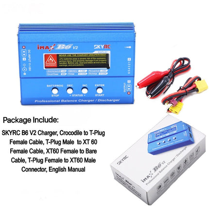 SKYRC iMax B6 V2 Lipo Battery Balance Charger Discharger NiMH NiCD LiHV NiCd PB Li-ion 6A 60W RC Batteries (without Mains Power Supply) SKYRC