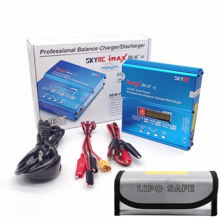 SKYRC iMax B6AC V2 RC Lipo Battery Balance RC Battery Charger LiFe LiHV NiMH Lithium-Ion with Lipo Safe Bag U.K SKYRC
