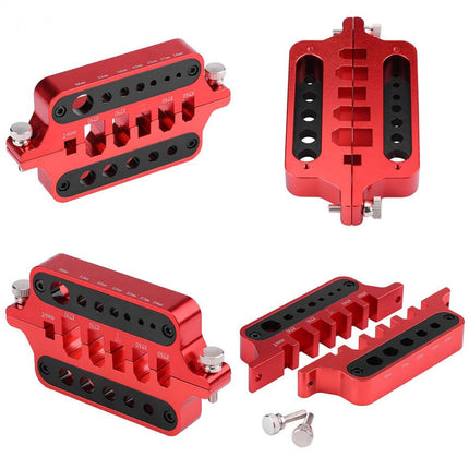 Soldering Jig Aluminium Alloy Multi-Function Connector Solder Helping Hand Aid for XT60 XT90 T Banana Connector Red HobbyInn