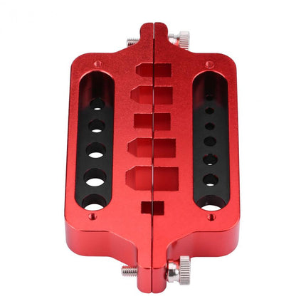 Soldering Jig Aluminium Alloy Multi-Function Connector Solder Helping Hand Aid for XT60 XT90 T Banana Connector Red HobbyInn