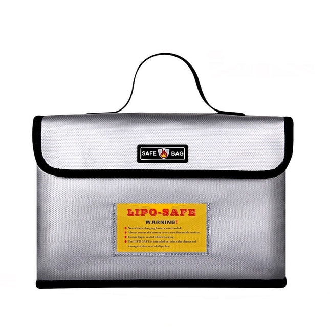 Lipo Safe Bag Fireproof Storage Protecting Battery Charger protected in case of an accidental fire. size: 26*18*13cm HobbyInn