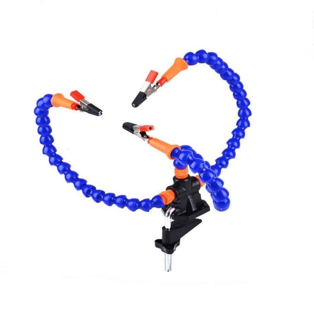 Solder Helping Hands Soldering Third Hand Tool 3pcs Flexible Arms Clamp Swivel HobbyInn