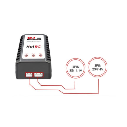 RC Lipo Battery Charger HotRC B3AC 2S 3S 7.4V 11.1V RC Balance Charging UK Plug HOTRC