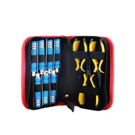 RC Tools Kit 10 in 1 Hex Screwdrivers Pliers Repair Tool Set for Model Robotics Bench Work Precision Engineering HobbyInn