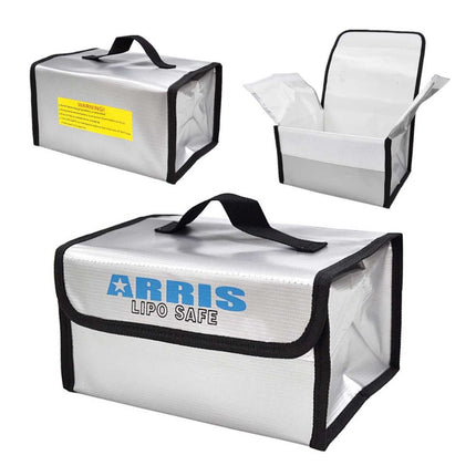 Lipo Safe Bag Fireproof Storage Protecting Battery Charger Guarding in Case of an Accidental Fire. size: 215*155*115mm ARRIS HobbyInn