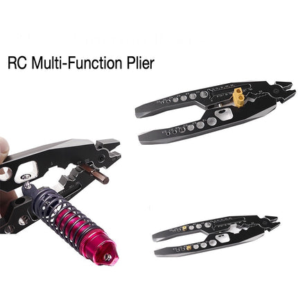 RC Shock Pliers Multi-function Tool Metal Clamp Ball Head Crawler 1/8 1/10 HobbyInn