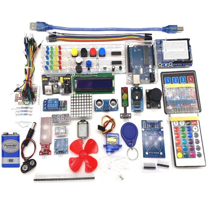 UNO R3 RFID Starter Kit Arduino Compatible IDE Basic Electronic Component MB102 LED