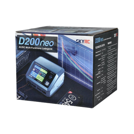SKYRC D200 neo Lipo battery Charger Dis-charger dual Charging AC/DC input LiFe/LiIon/LiHV: 1-6cells NiMH/NiCd: 1-15cells Pb: 3S/6S DC800W SKYRC