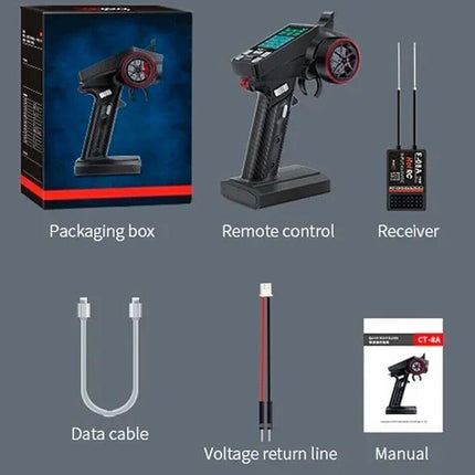 Radio Control Transmitter Receiver Gyro RC 8Ch HOTRC CT-8A 2.4Ghz for RC Car Truck HOTRC