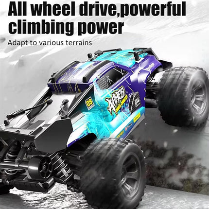4wd RC Monster Truck Off Road Vehicle 1/18 2.4G Remote Control Car 40km with 2*Batteries include Remote Batteries HobbyInn