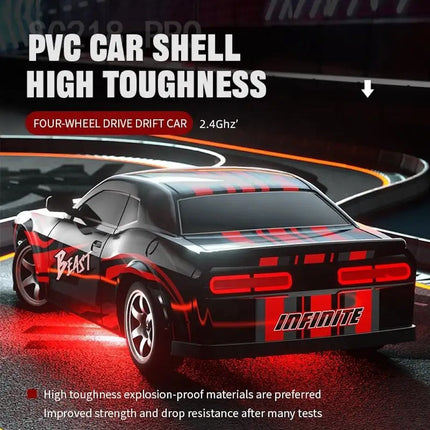 RC Drift Car 4WD 1/16 2.4Ghz Radio Control Race Car 25Km with 2 Rechargeable Batteries HobbyInn