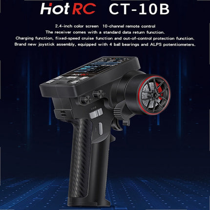 RC Transmitter Receiver Radio Control 10Channel HOTRC CT-10B 2.4ghz with Rechargable Battery HOTRC