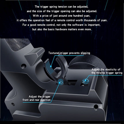 RC Transmitter Receiver Radio Control 10Channel HOTRC CT-10B 2.4ghz with Rechargable Battery HOTRC