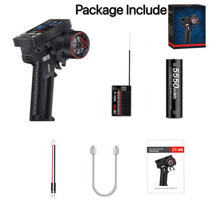 RC Transmitter Receiver Radio Control 10Channel HOTRC CT-10B 2.4ghz with Rechargable Battery HOTRC