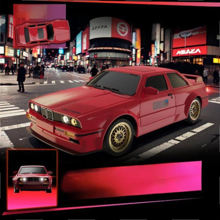 RC Drift Car 1/16 2.4Ghz Radio Control 4WD Race Car 30Km 2 Rechargeable Batteries Red HobbyInn