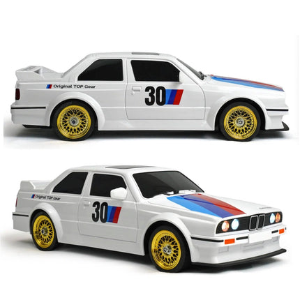 RC Drift Car 1/16 2.4Ghz Radio Control 4WD Race Car 30Km 2 Rechargeable Batteries White HobbyInn