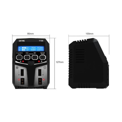 SKYRC T100 dual lipo battery charger 5A 2x50W for LiPo Li-Ion LiHV LiFe NiMH Balance Charging Pb AGM SKYRC