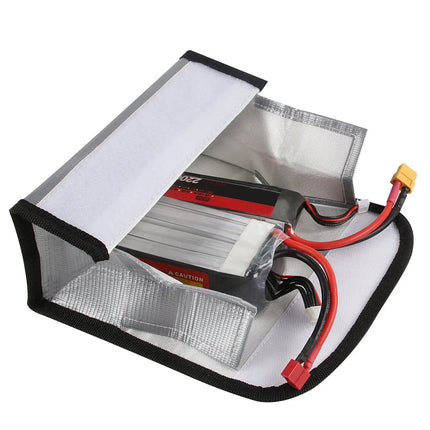 Lipo Battery Fireproof Safe Bag Storage Protecting Batteries Charger are protected in case of an accidental fire 18.5*7.5*6cm HobbyInn