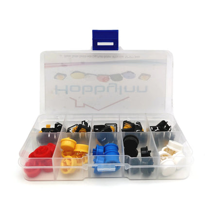 25pcs Tactile Switch Cap Push Button  4 Pins SMD PCB Micro Momentary Tact Assortment Kit HobbyInn